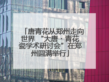 唐青花从郑州走向世界 “大唐・青花瓷学术研讨会”在郑州圆满举行