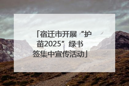 宿迁市开展“护苗2025”绿书签集中宣传活动