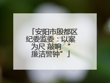 安阳市殷都区纪委监委：以案为尺 敲响 “廉洁警钟”