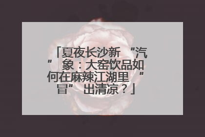 夏夜长沙新 “汽” 象：大窑饮品如何在麻辣江湖里 “冒” 出清凉？