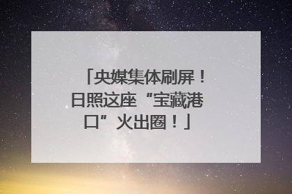 央媒集体刷屏！日照这座“宝藏港口”火出圈！