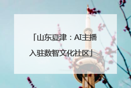 山东夏津：AI主播入驻数智文化社区