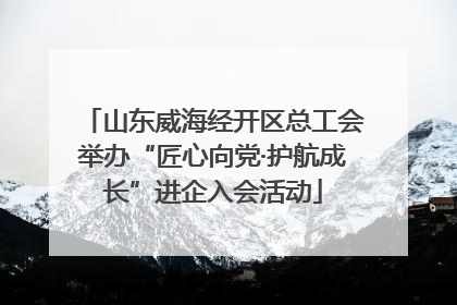 山东威海经开区总工会举办“匠心向党·护航成长”进企入会活动