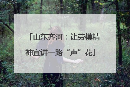 山东齐河：让劳模精神宣讲一路“声”花