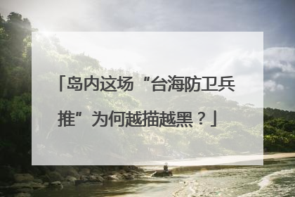 岛内这场“台海防卫兵推”为何越描越黑？