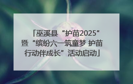 巫溪县“护苗2025”暨“缤纷六一筑童梦 护苗行动伴成长”活动启动