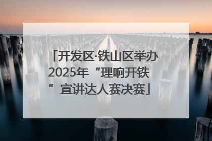 开发区·铁山区举办2025年“理响开铁”宣讲达人赛决赛