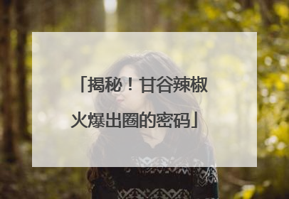 揭秘！甘谷辣椒火爆出圈的密码