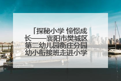 探秘小学 憧憬成长——襄阳市樊城区第二幼儿园衡庄分园幼小衔接班走进小学开展参观体验活动