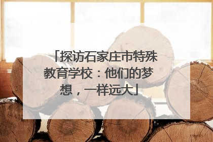 探访石家庄市特殊教育学校：他们的梦想，一样远大