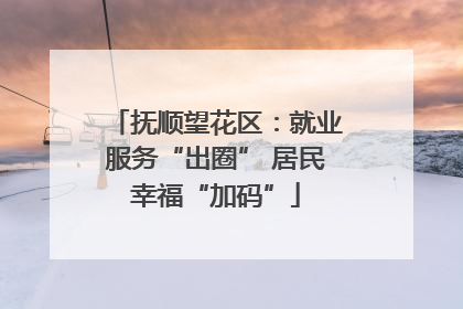 抚顺望花区：就业服务“出圈” 居民幸福“加码”