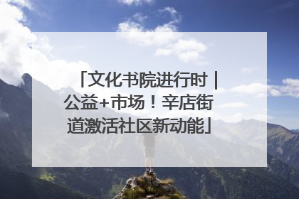 文化书院进行时｜公益+市场！辛店街道激活社区新动能