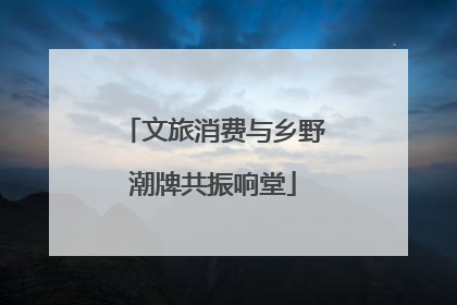 文旅消费与乡野潮牌共振响堂