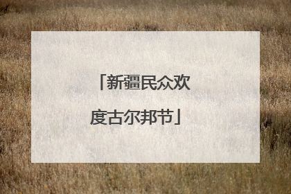 新疆民众欢度古尔邦节
