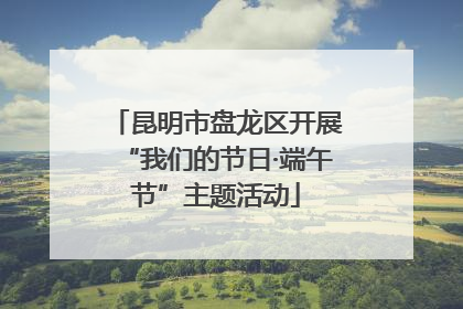 昆明市盘龙区开展“我们的节日·端午节”主题活动