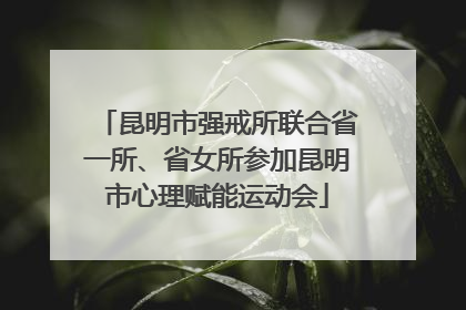 昆明市强戒所联合省一所、省女所参加昆明市心理赋能运动会