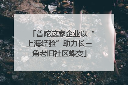 普陀这家企业以“上海经验”助力长三角老旧社区蝶变
