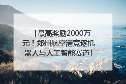 最高奖励2000万元！郑州航空港竞逐机器人与人工智能赛道