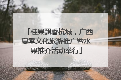 桂果飘香杭城，广西夏季文化旅游推广暨水果推介活动举行
