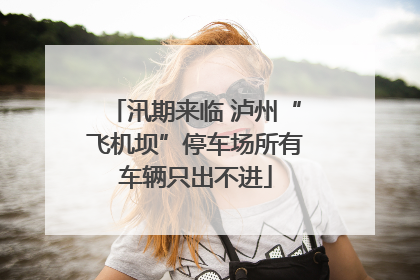 汛期来临 泸州“飞机坝”停车场所有车辆只出不进