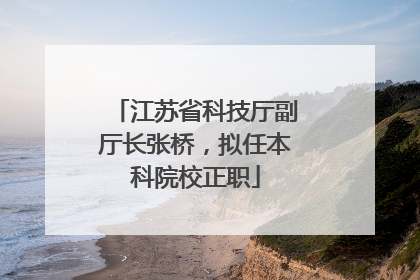 江苏省科技厅副厅长张桥，拟任本科院校正职