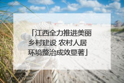 江西全力推进美丽乡村建设 农村人居环境整治成效显著