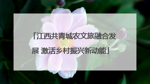 江西共青城农文旅融合发展 激活乡村振兴新动能