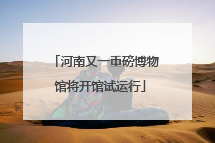 河南又一重磅博物馆将开馆试运行