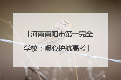 河南南阳市第一完全学校：暖心护航高考