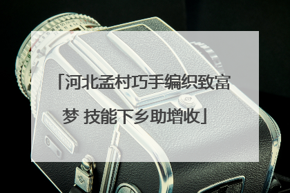 河北孟村巧手编织致富梦 技能下乡助增收