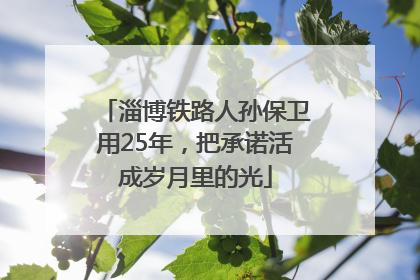 淄博铁路人孙保卫用25年，把承诺活成岁月里的光