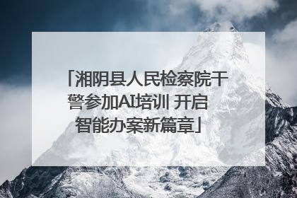 湘阴县人民检察院干警参加AI培训 开启智能办案新篇章