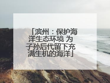 滨州：保护海洋生态环境 为子孙后代留下充满生机的海洋