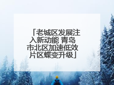老城区发展注入新动能 青岛市北区加速低效片区蝶变升级