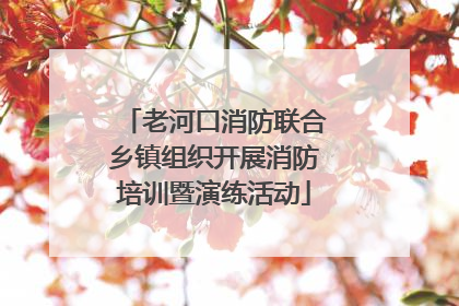 老河口消防联合乡镇组织开展消防培训暨演练活动