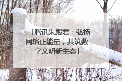 腾讯朱殿君：弘扬网络正能量，共筑数字文明新生态