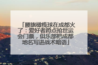 腰旗橄榄球在成都火了：爱好者蹲点抢世运会门票，俱乐部把成都地名写进战术暗语
