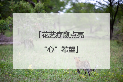 花艺疗愈点亮“心”希望