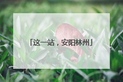 这一站，安阳林州