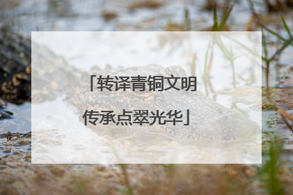 转译青铜文明 传承点翠光华