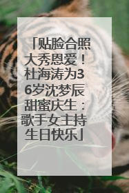 贴脸合照大秀恩爱！杜海涛为36岁沈梦辰甜蜜庆生：歌手女主持生日快乐
