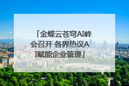 金蝶云苍穹AI峰会召开 各界热议AI赋能企业管理