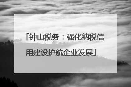 钟山税务：强化纳税信用建设护航企业发展