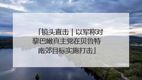 镜头直击｜以军称对黎巴嫩真主党在贝鲁特南郊目标实施打击
