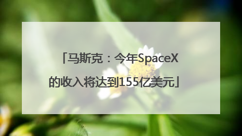马斯克：今年SpaceX的收入将达到155亿美元