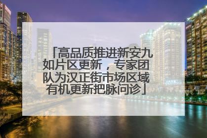 高品质推进新安九如片区更新，专家团队为汉正街市场区域有机更新把脉问诊