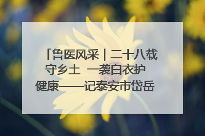 鲁医风采｜二十八载守乡土  一袭白衣护健康——记泰安市岱岳区满庄镇卫生院院长、主任医师张宝喜