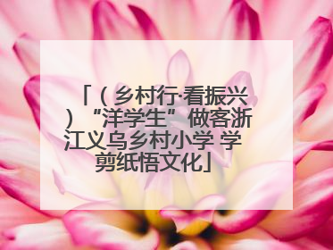 （乡村行·看振兴）“洋学生”做客浙江义乌乡村小学 学剪纸悟文化