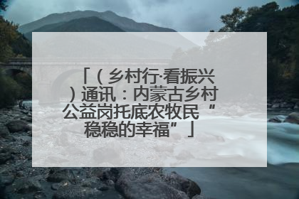 （乡村行·看振兴）通讯：内蒙古乡村公益岗托底农牧民“稳稳的幸福”
