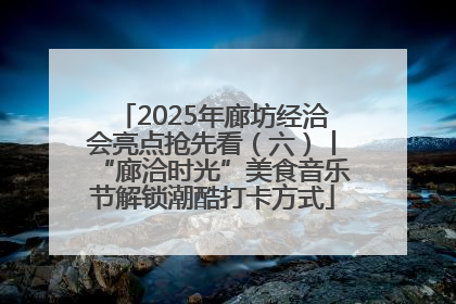 2025年廊坊经洽会亮点抢先看（六）丨“廊洽时光”美食音乐节解锁潮酷打卡方式